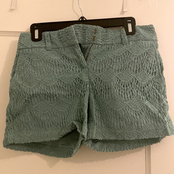 Loft teal embroidery shorts - Picture 1 of 1